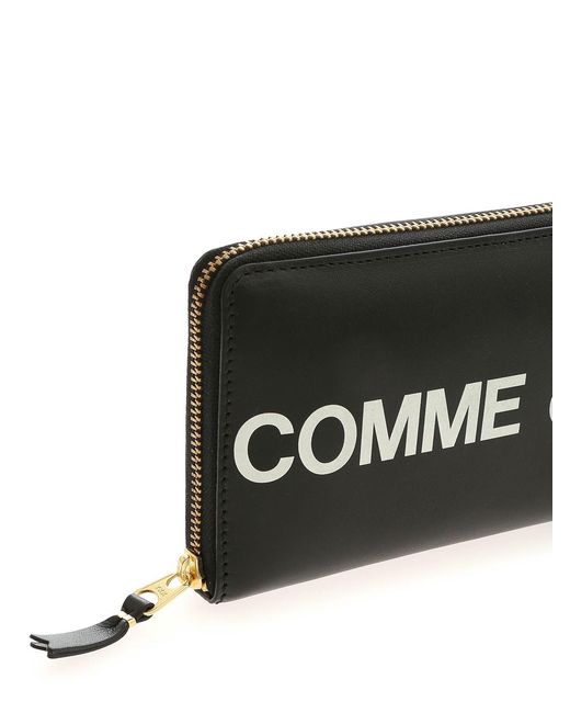 Comme des Garçons Black Wallet Wallet Hugo Logo Zip Wallet