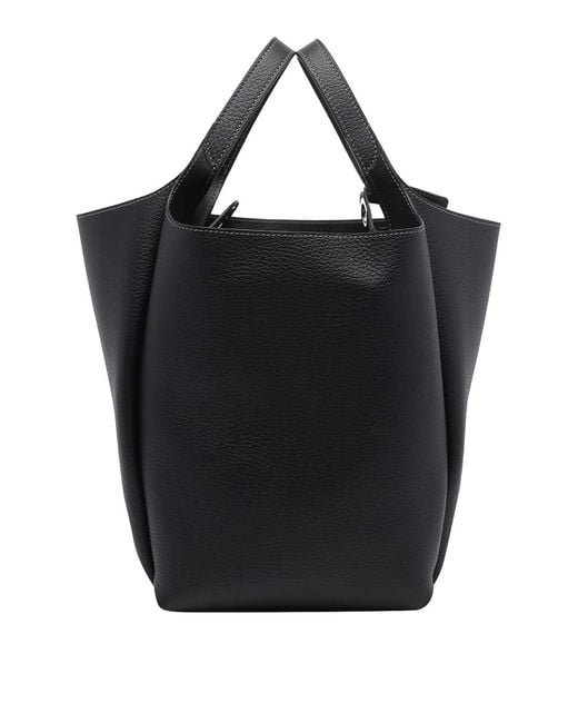 Tod's Black Small Leather Bucket Bag