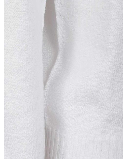 Drumohr White Long Sleeve Crew-Neck Sweater for men