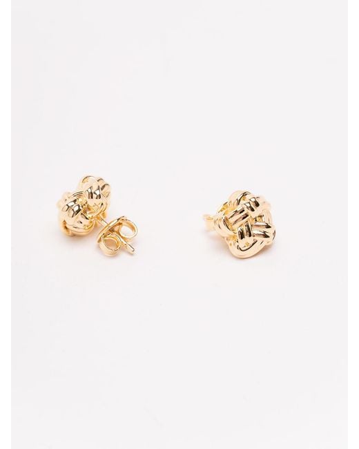 Bottega Veneta Metallic Earrings
