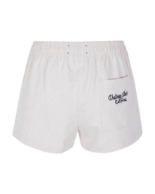 Amiri White Ma Chateau Sweatshorts