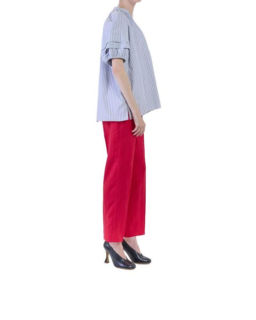 Paul Smith Blue Top Righe Rich Cotton
