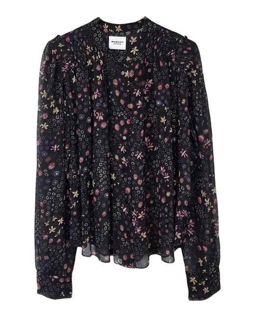 Isabel Marant Black Florine Haut Top/Ecru