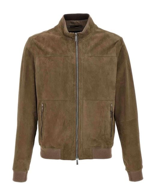 Moorer Green Maurilio Bomber Jacket for men