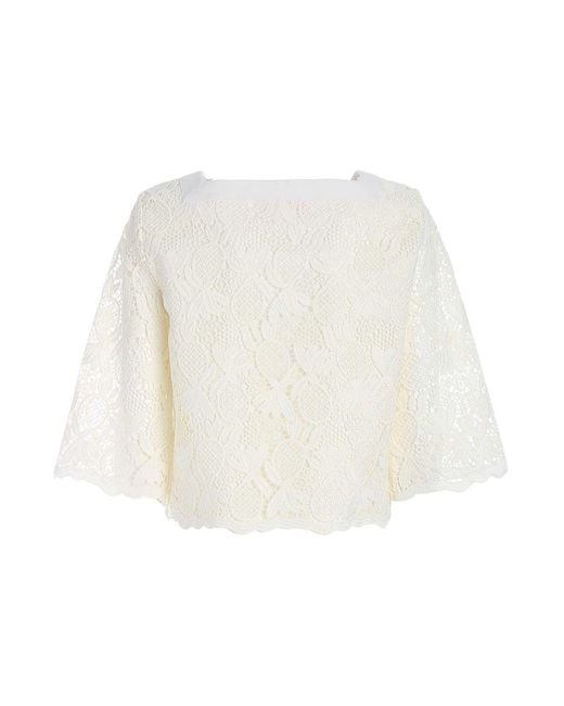 See By Chloé White Lace Blouse