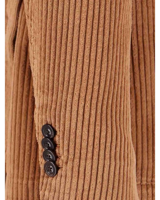 Boglioli Brown Coast Velvet Blazer for men