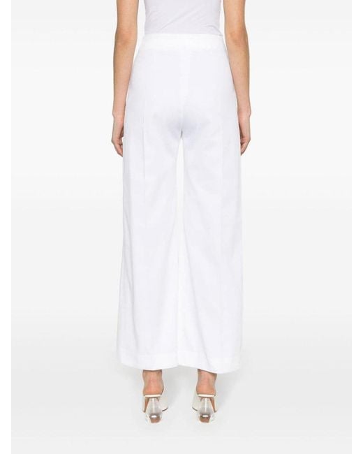 Patou White Iconic Wide-Leg Trousers