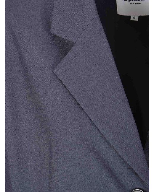 LA PISCINE Blue Split Blazer