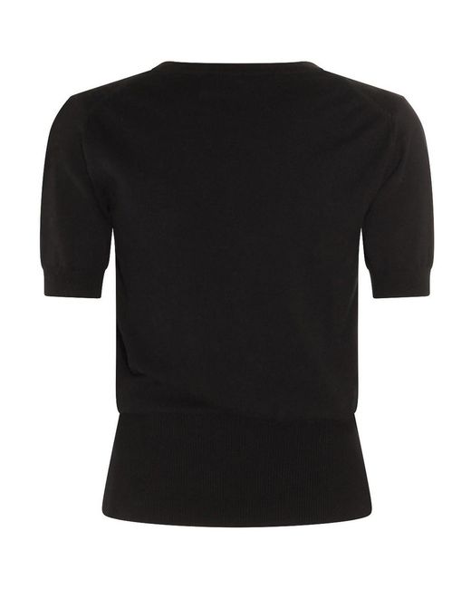 Vivienne Westwood Black Silk-Wool Blend Top