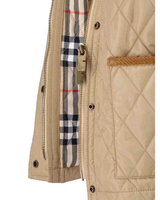 Burberry Natural Quilted Jacket