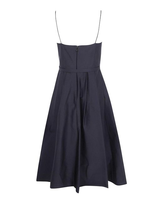 Ralph Lauren Blue Woven Flare Dress