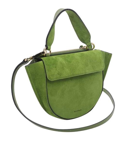 Wandler Green Verde Suede Horsensia Handbag