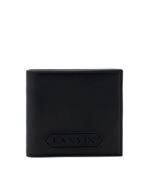 Lanvin Black Wallet With Logo for men