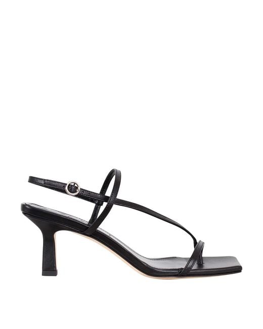Aeyde Black Elise Thong Sandal