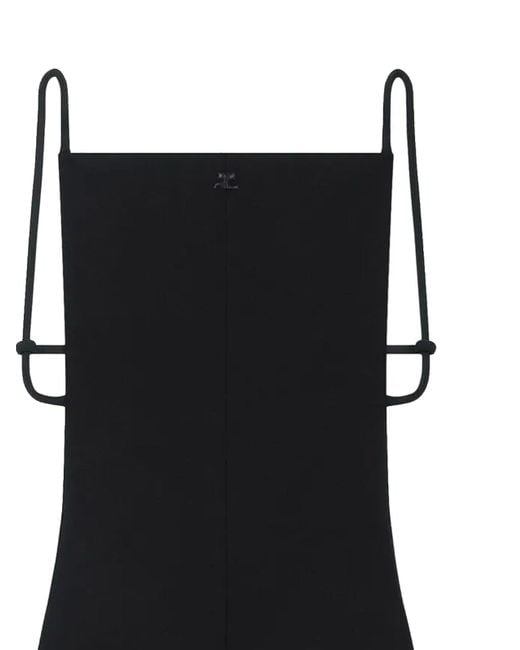 Courreges Black Infinity Allover Jumpsuit