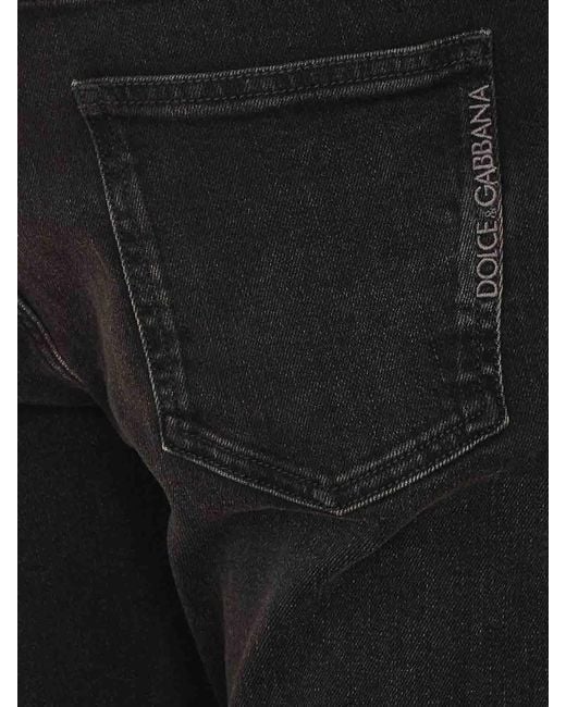 Dolce & Gabbana Black Denim Pants for men