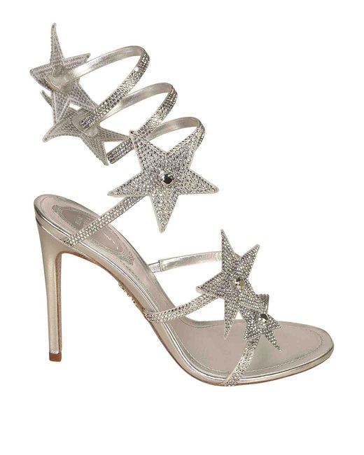 Rene Caovilla Metallic Sandals