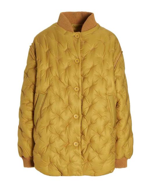 Sherpa Yellow Gang Reversible Bomber Jacket