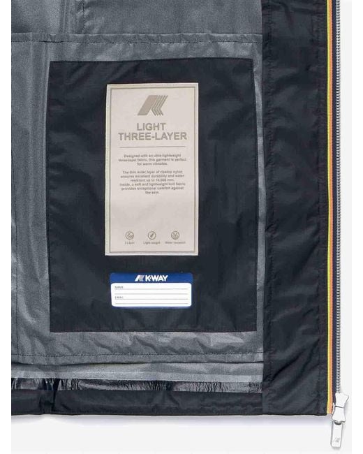 K-Way Blue Clad Extra Light 3L for men