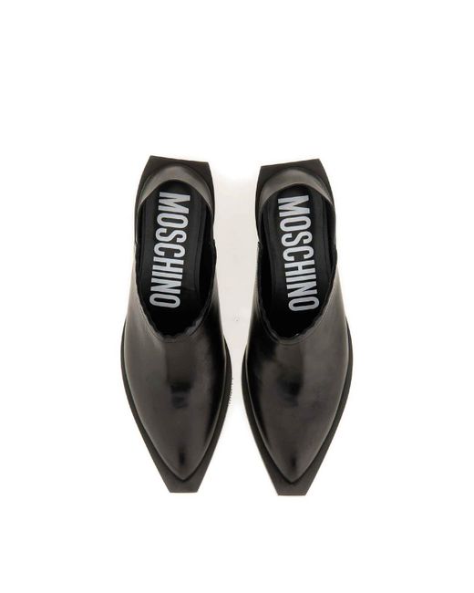 Moschino Black Camperos Tagliato