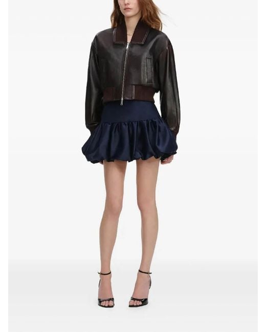 Self-Portrait Black Leather Jacket