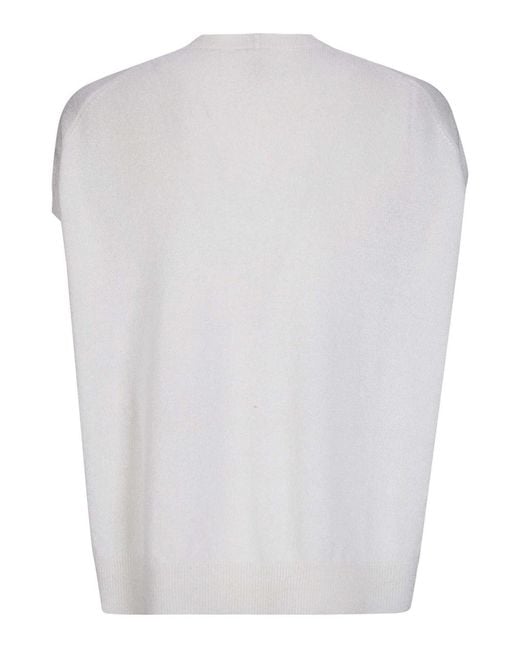 Boboutic White Maglia Cashmere