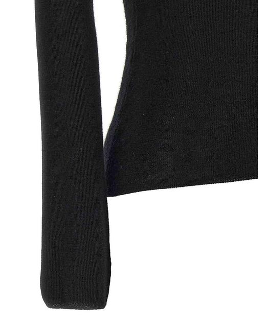 Tom Ford Black Silk Cashmere Turtleneck Sweater