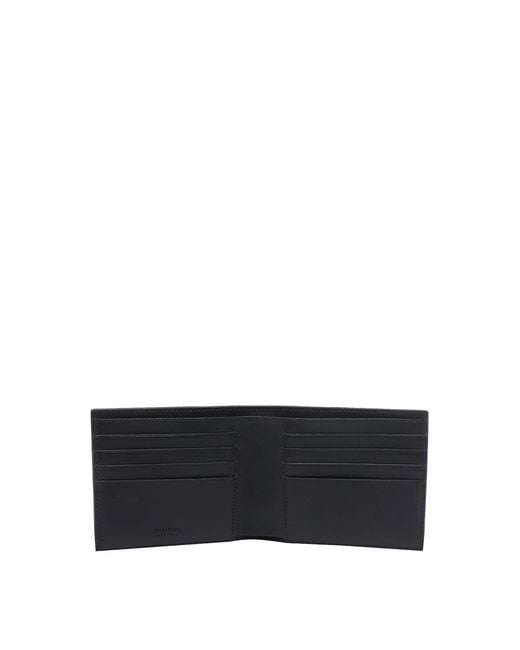 Ferragamo Black Revival Gancini Wallet for men