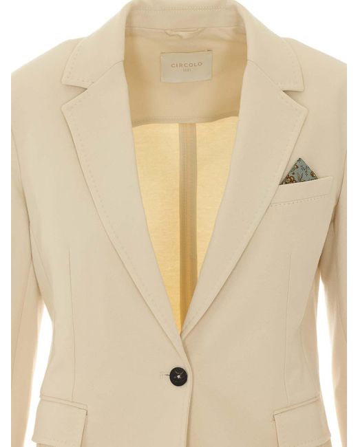 Circolo 1901 Natural Single Breasted Jacket