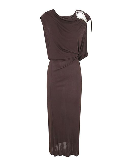 Lanvin Brown Long Dresses