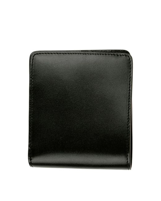 AMI Black Leather Wallet for men