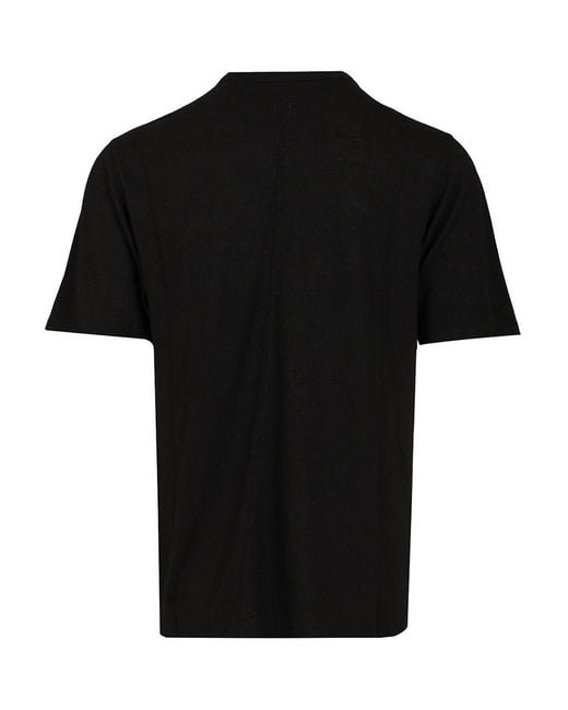 Rick Owens Black Crew Neck T-Shirt for men