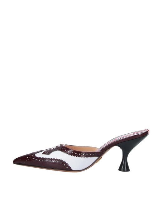 Thom Browne Brown Heeled Mules