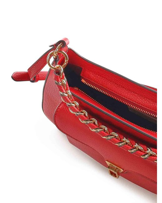 Coccinelle Red Beat Generation Medium Leather Bag