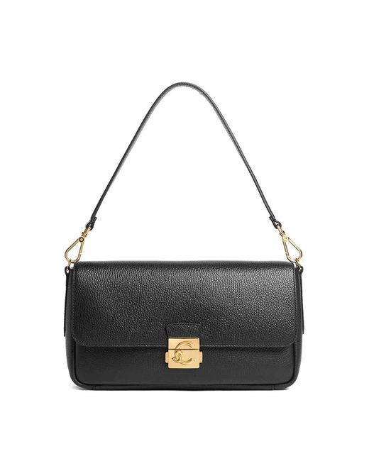 Coccinelle Black Handbag Grained Noir Noir