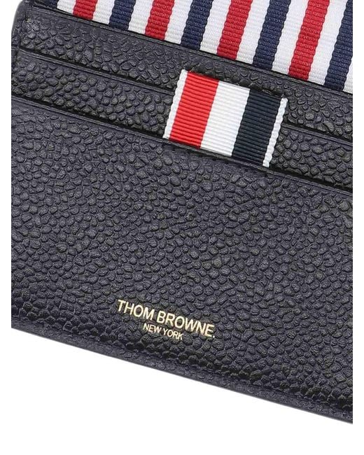 Thom Browne Black Bi-Fold Wallet for men