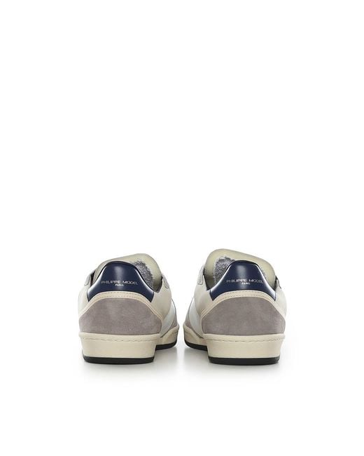 Philippe Model White Pgal Leather Sneaker for men