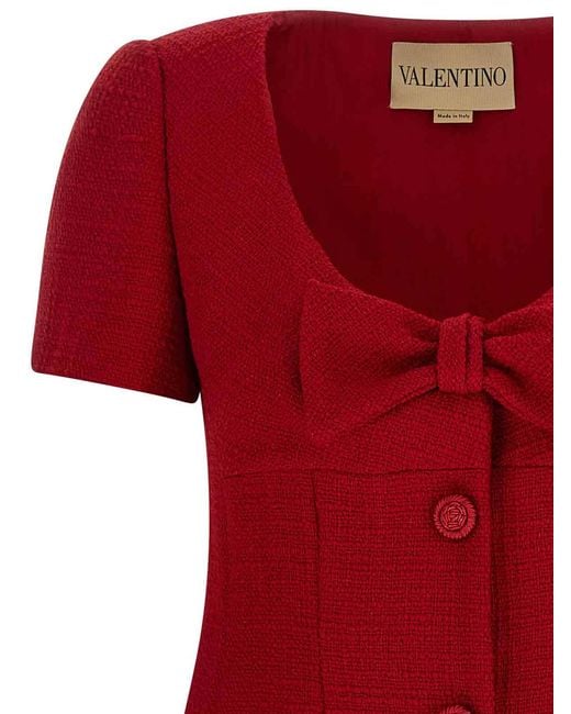 Valentino Garavani Red Bow Dress