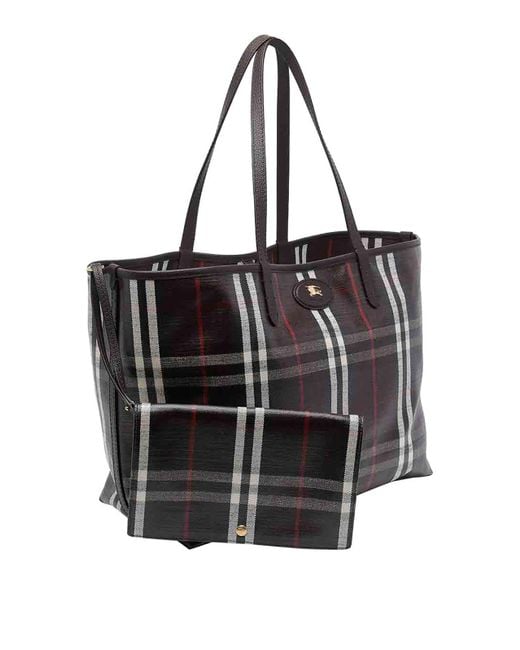 Burberry Black Medium Highlands Tote Bag