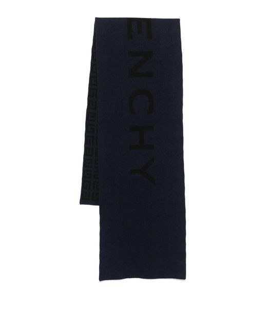 Givenchy Blue Double Face Scarf