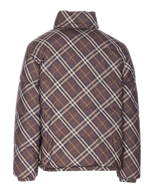 Burberry Brown Reversible Down Jacket for men