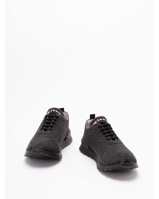 Kiton Black 'Fitb' Sneakers for men