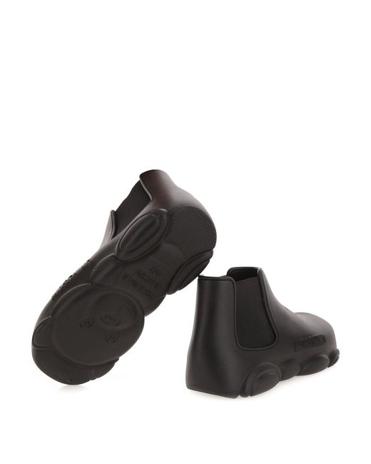 Moschino Black Teddy Pvc Boot for men