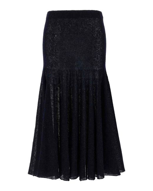 Magda Butrym Black Pf25 Knitwear 16 Skirt Skirt