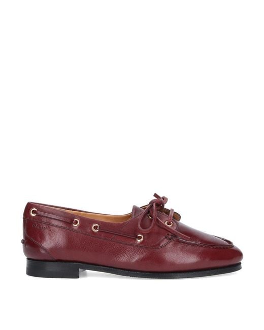 Bally Purple Moccasins
