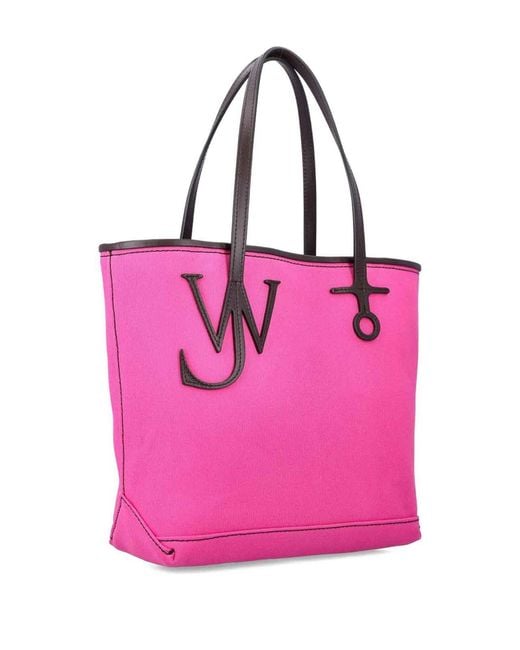 J.W. Anderson Pink Small Anchor Canvas & Leather Tote
