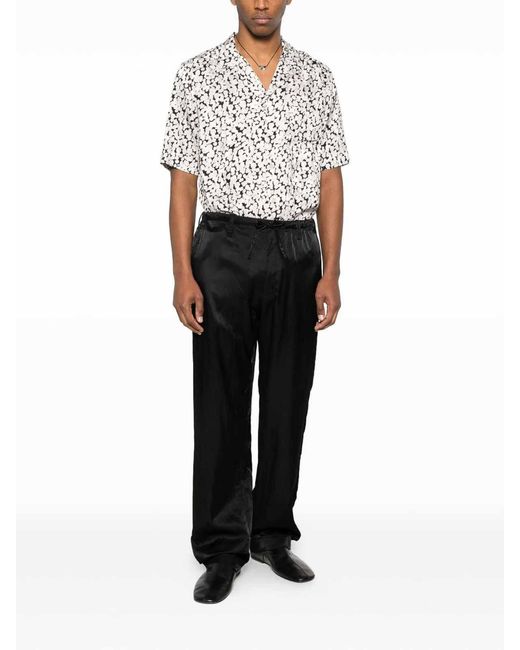 Dries Van Noten White Viscose Carltone Shirt for men