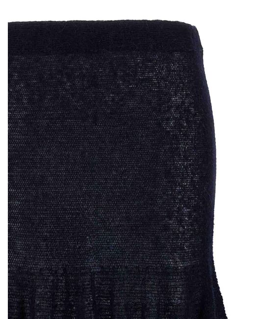 Magda Butrym Black Pf25 Knitwear 16 Skirt Skirt