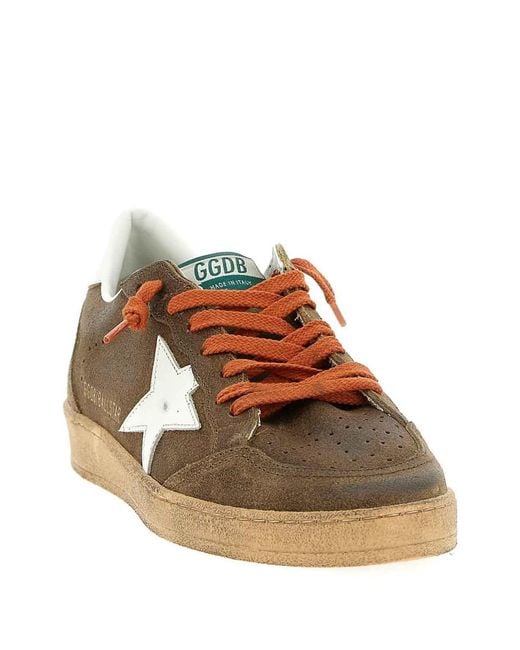 Golden Goose Deluxe Brand Brown 'Ball Star' Sneakers for men