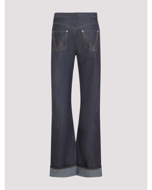 Bottega Veneta Blue Intrecciato Pocket Jeans